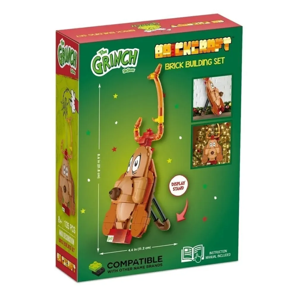 Brickcraft Grinch Max The Dog Brick Building Kit (135 Piece Set) New